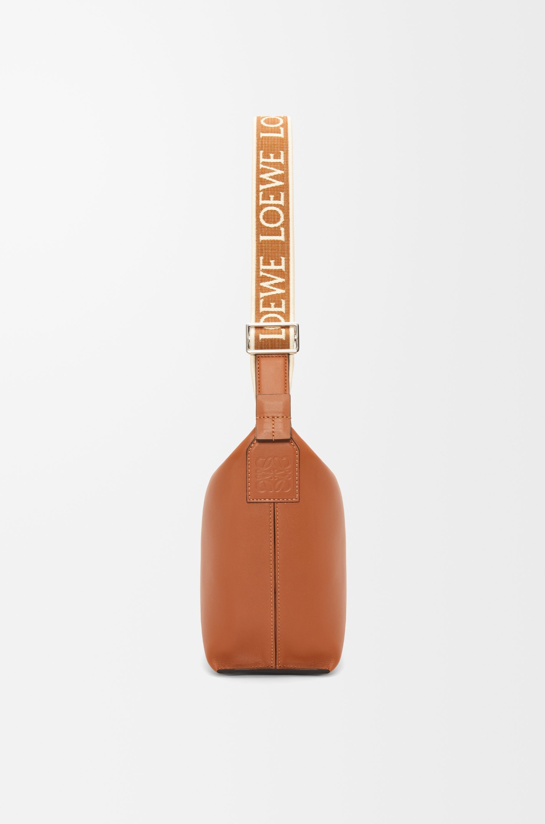 Small Cubi Crossbody bag in supple smooth calfskin and jacquard - 5