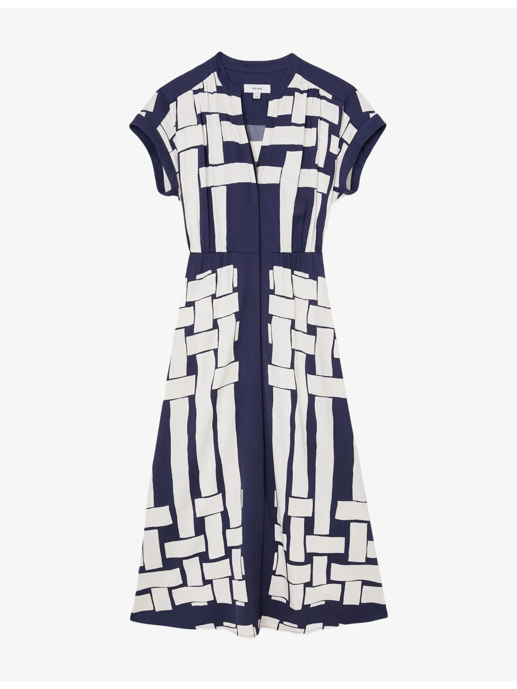 Samira Scarf-Print Belted Woven Midi Dress - 1