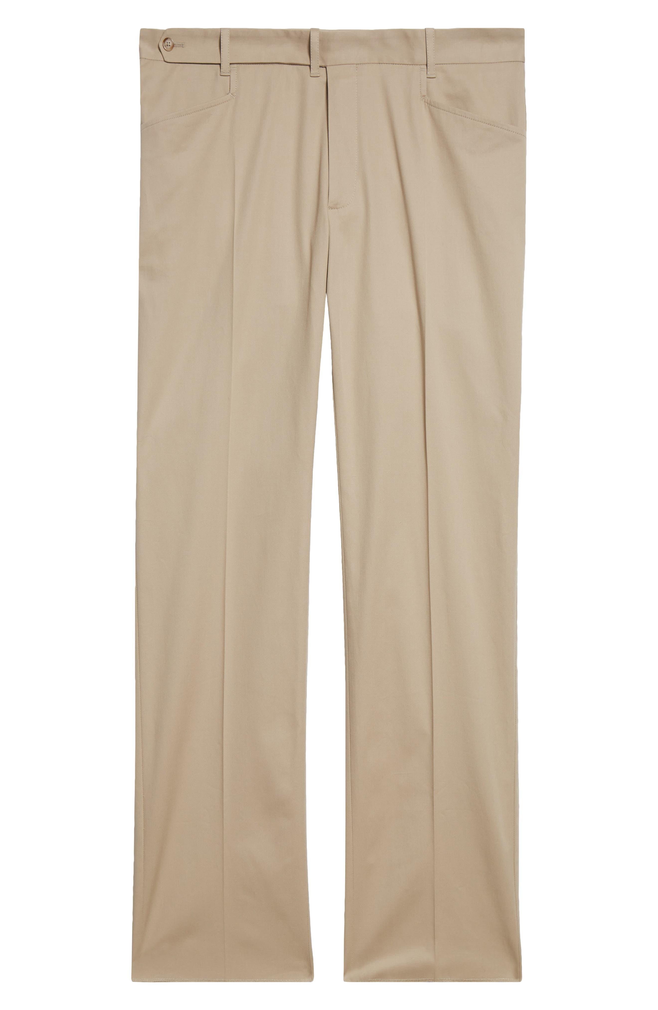 Dolce&Gabbana New Stretch Cotton Chinos in M0131 Beige at Nordstrom - 6