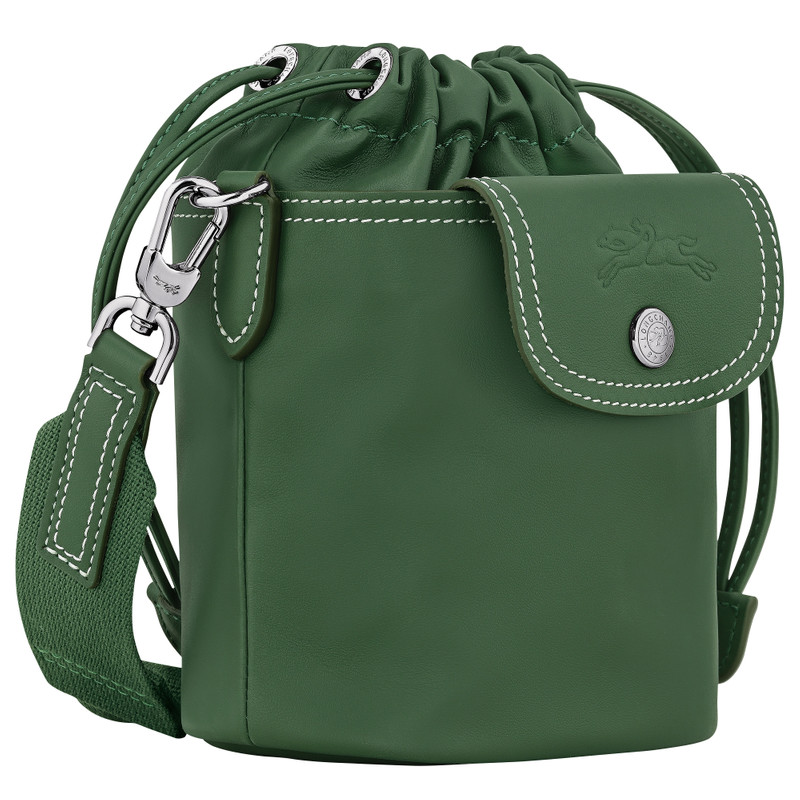 Le Pliage Xtra XS Bucket bag British Green - Leather 3