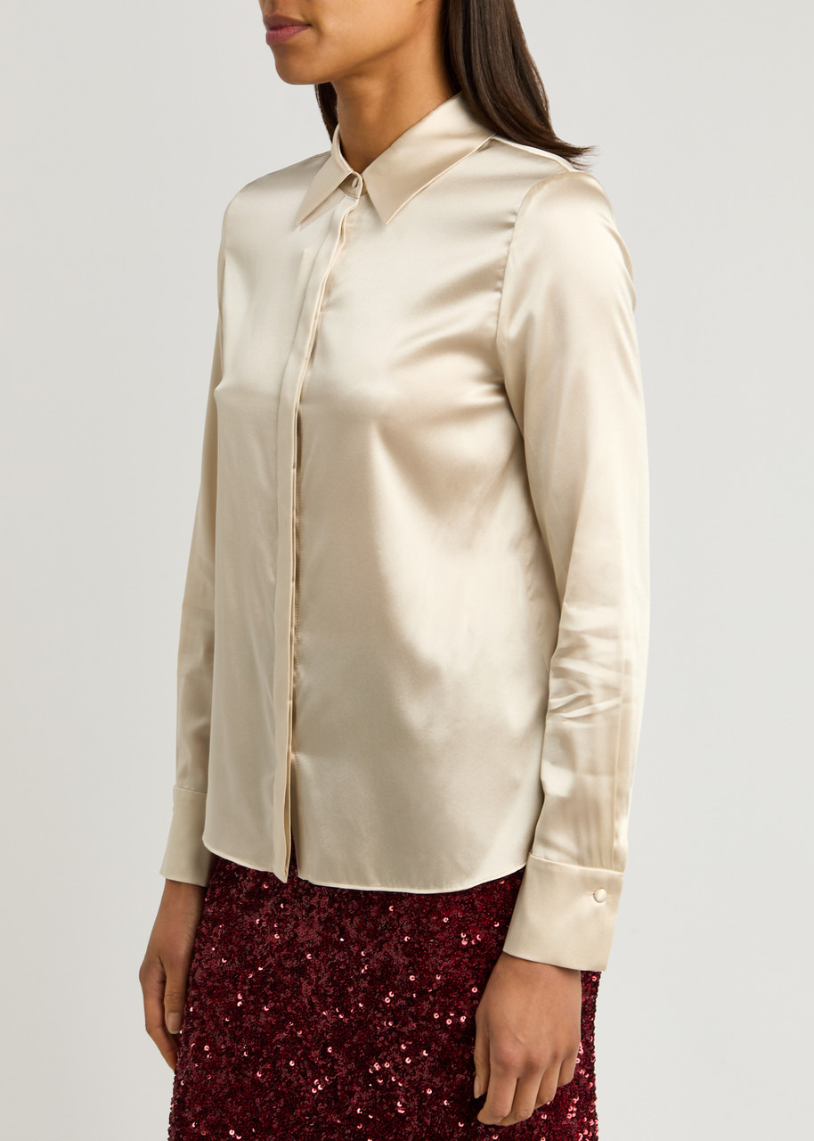 Alice + Olivia Brady Stretch-silk Shirt - 2