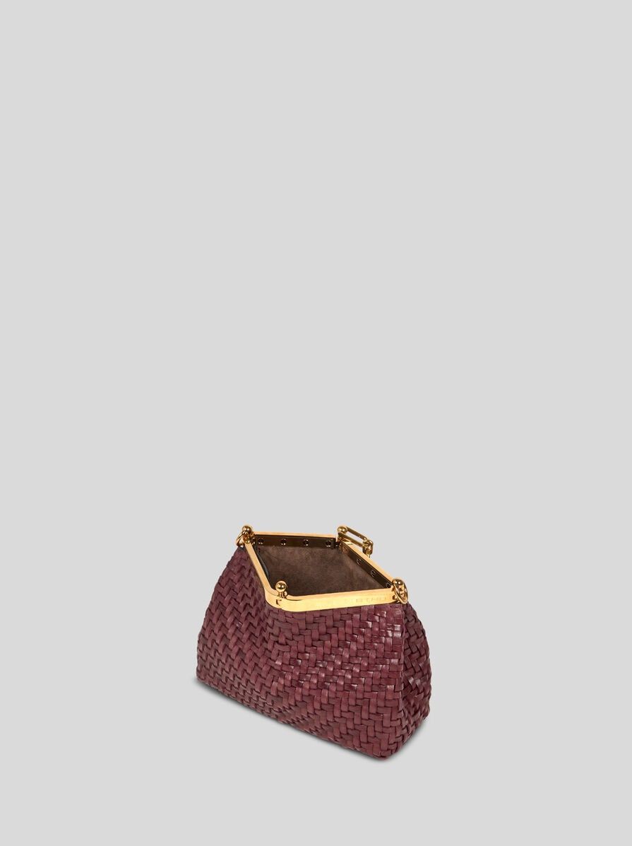 SMALL WOVEN LEATHER VELA BAG - 5