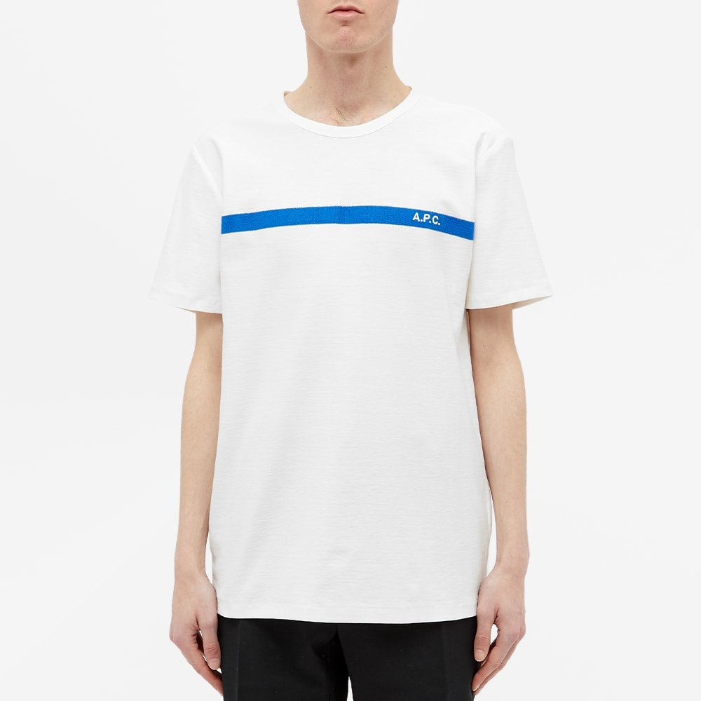 A.P.C. Yukata Embroidered Logo Tee - 3