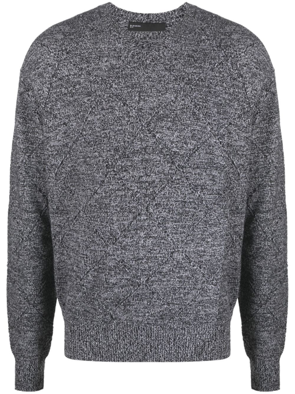 crew-neck chunky-knit jumper - 1