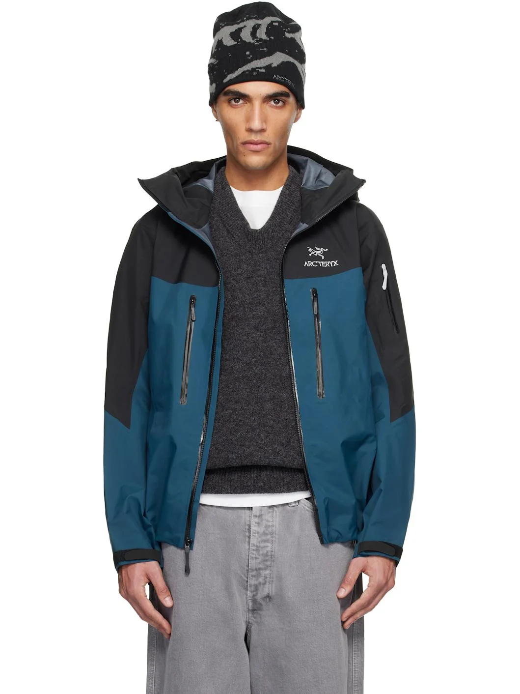 Black & Navy Alpha SV Jacket - 1