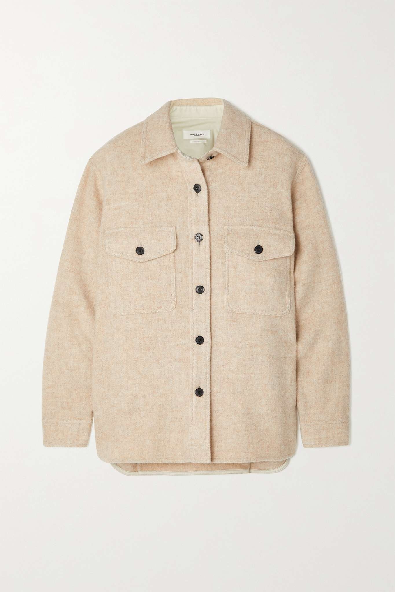 Faxon oversized brushed wool-blend jacket - 1