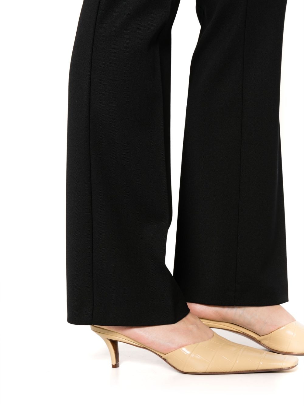 slip-on flared trousers - 5