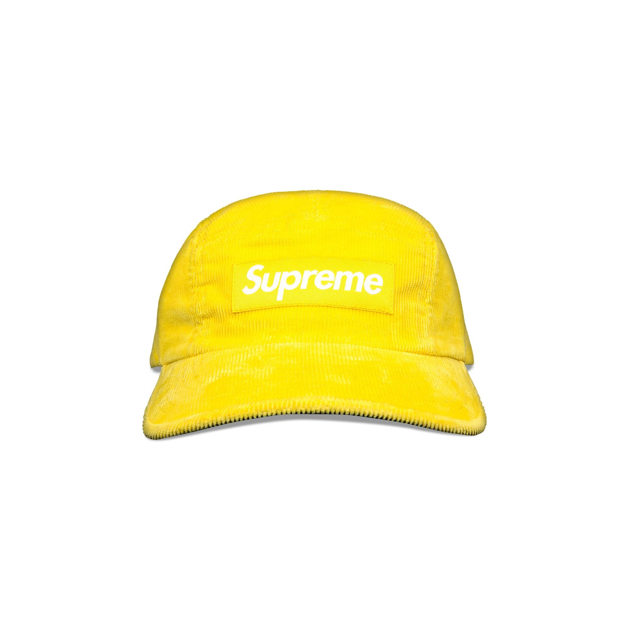 Supreme Fine Wale Corduroy Camp Cap 'Yellow' - 1