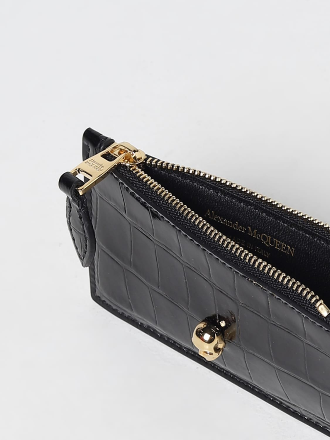McQueen card holder in shiny leather - 3
