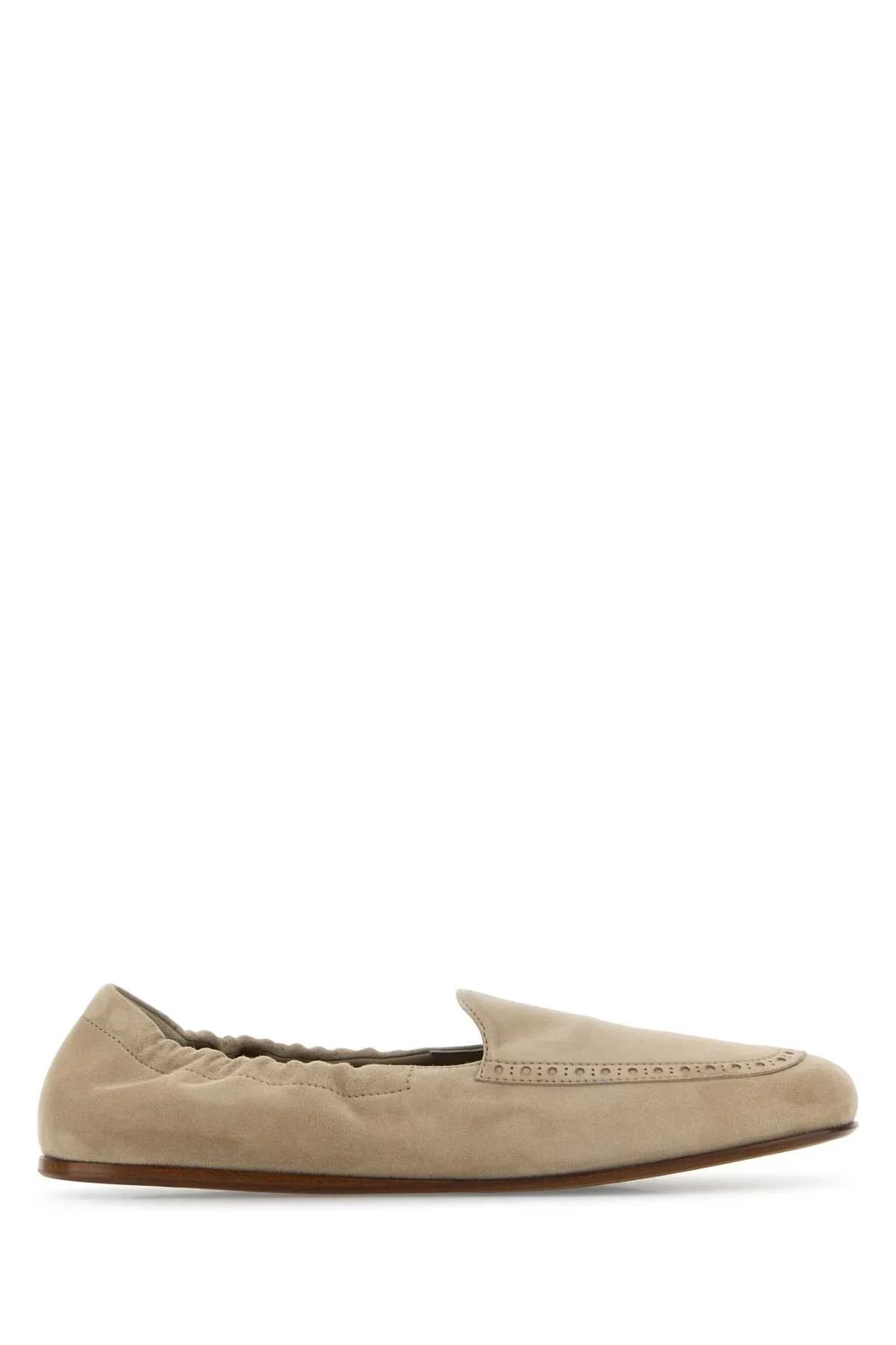Beige Suede Rika Loafers Desert Mocassini - 1