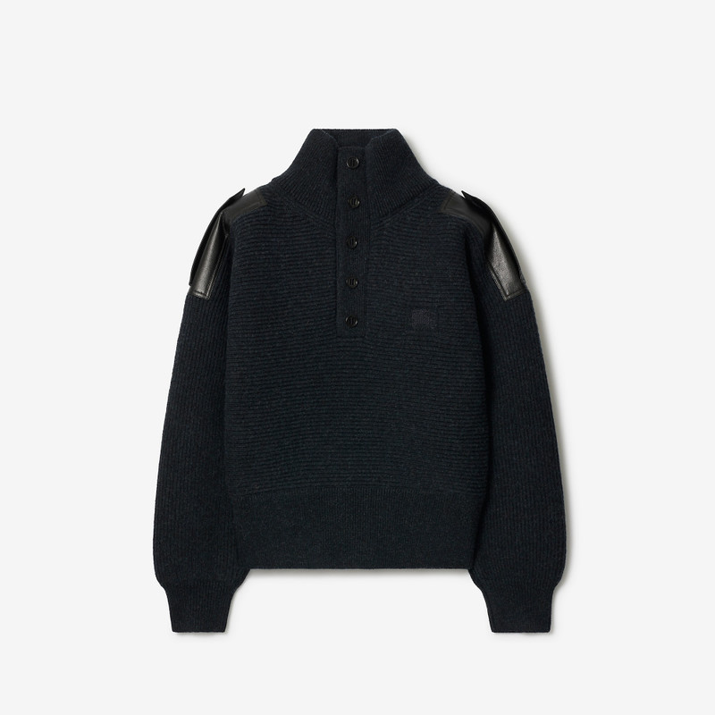 Wool Half-button Sweater 1