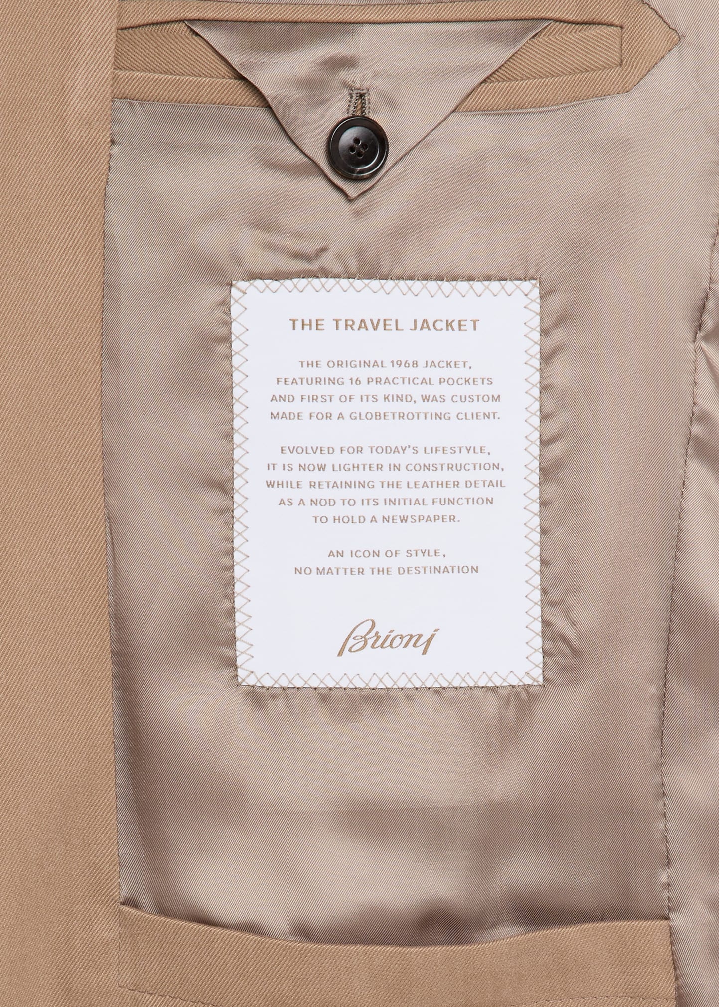 Men's Silk Leather-Trim Travel Jacket - 5