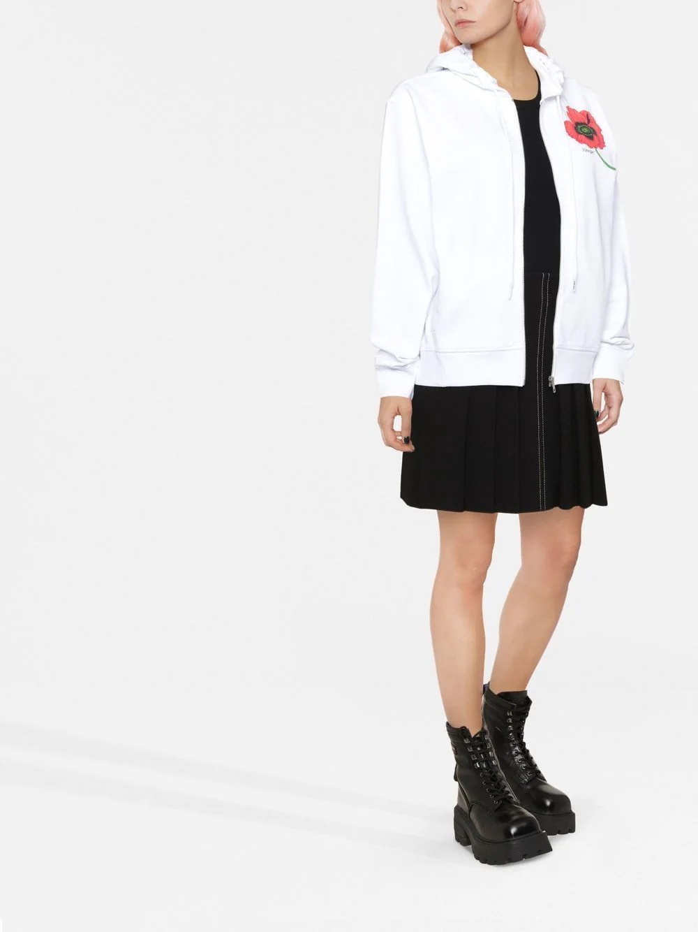 Boke Flower zip-up hoodie - 2