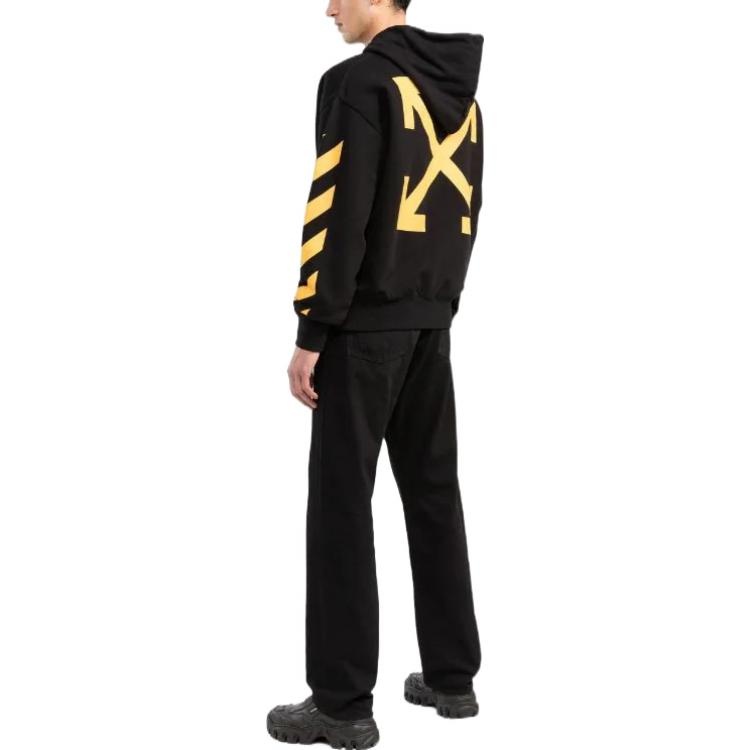 Off-White Caravaggio Print Hoodie 'Black Yellow' OMBB037C99FLE0111018 - 5
