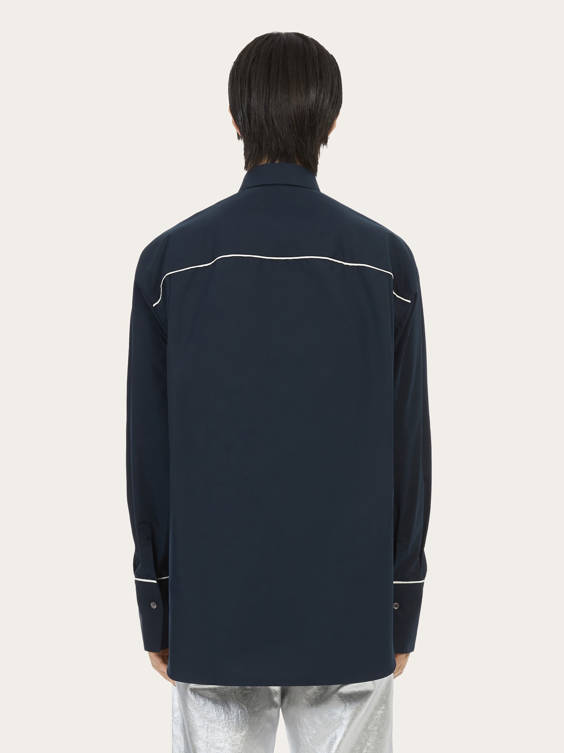 Sports shirt with contrasting piping - 3
