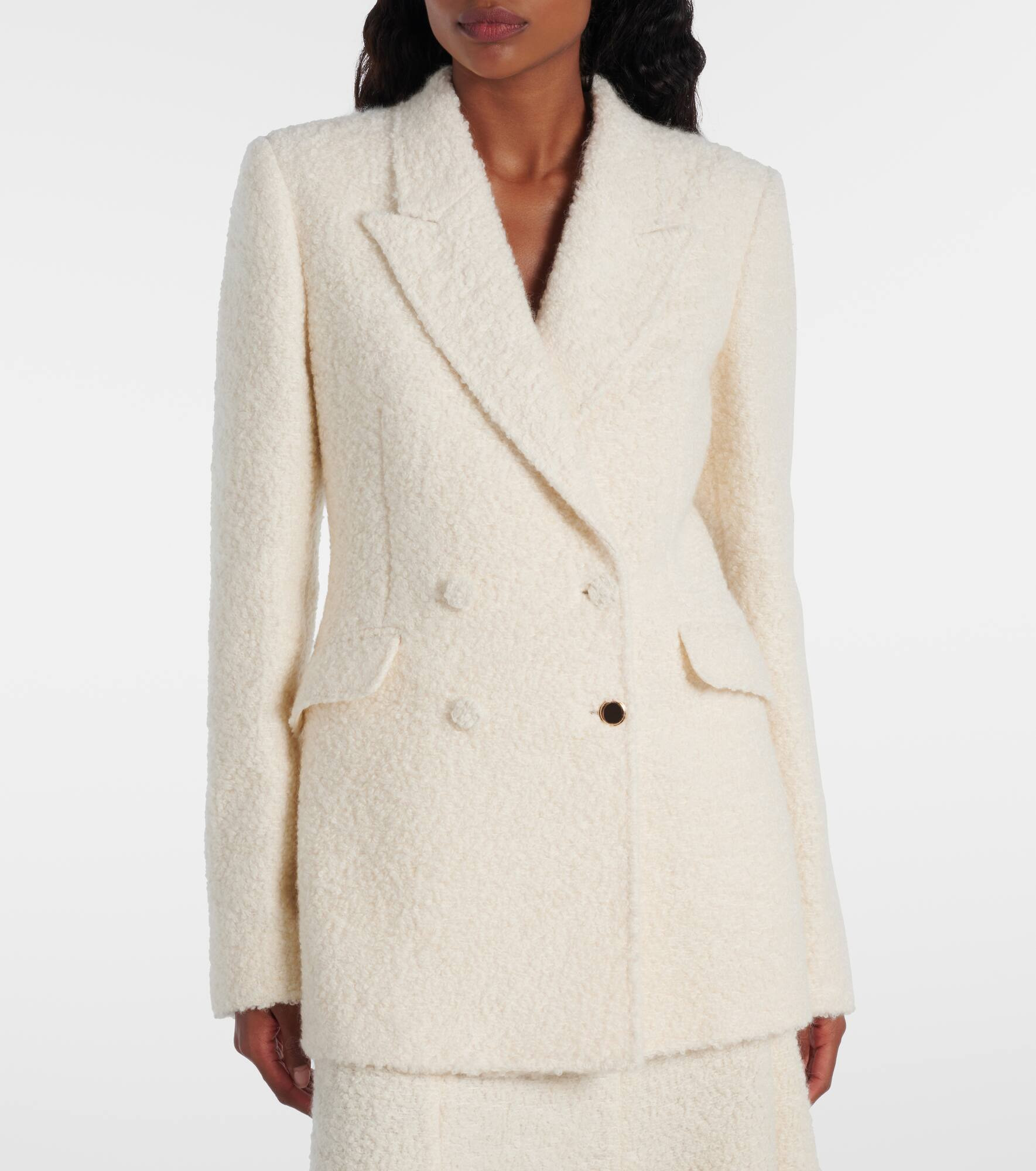 Stephanie cashmere and wool-blend blazer - 7