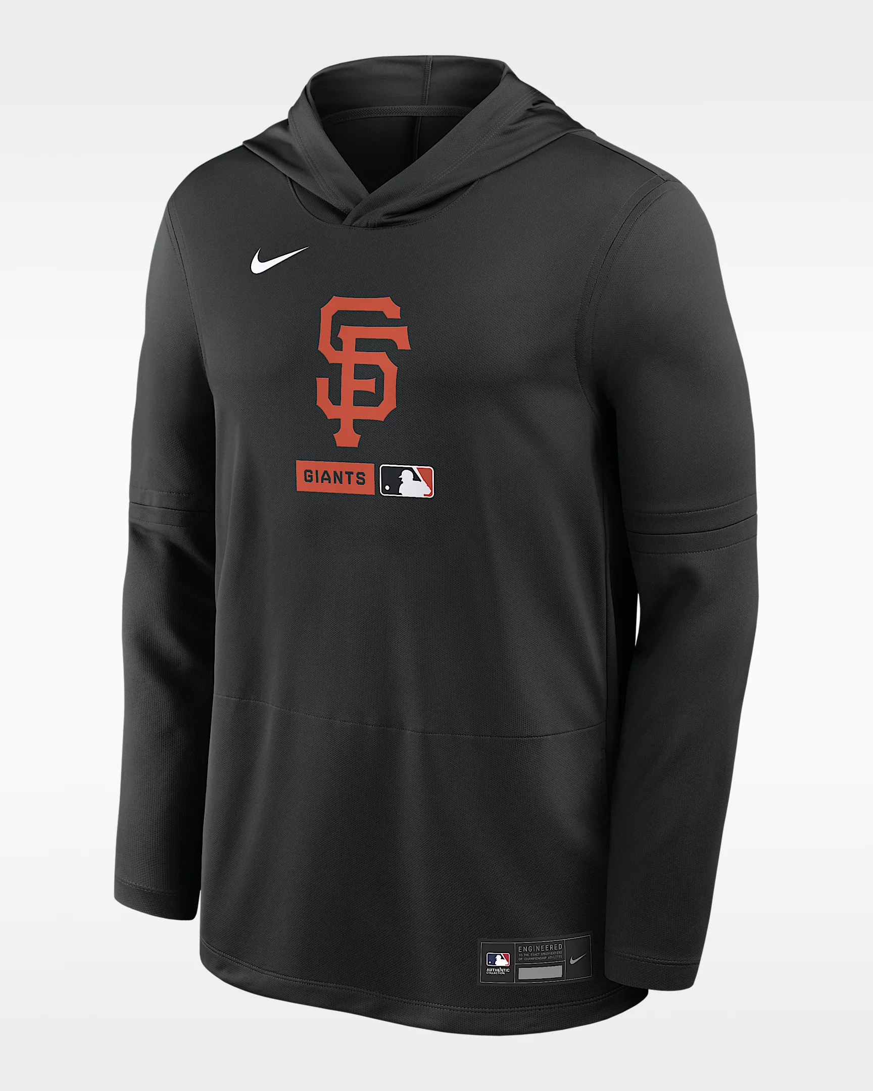 San Francisco Giants Authentic Collection Men's Nike Dri-FIT MLB Long-Sleeve Hooded Top - 1