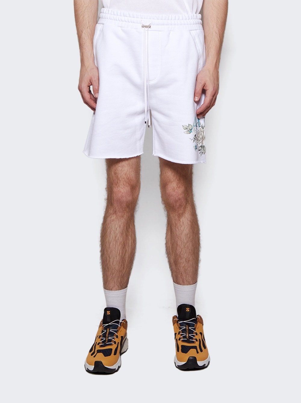 Floral Logo Shorts White - 3