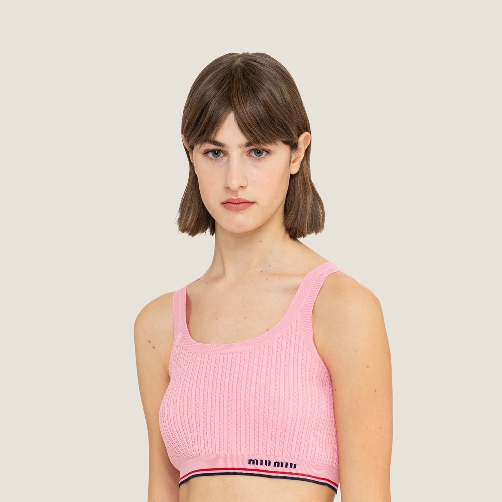 Sleeveless viscose top - 3