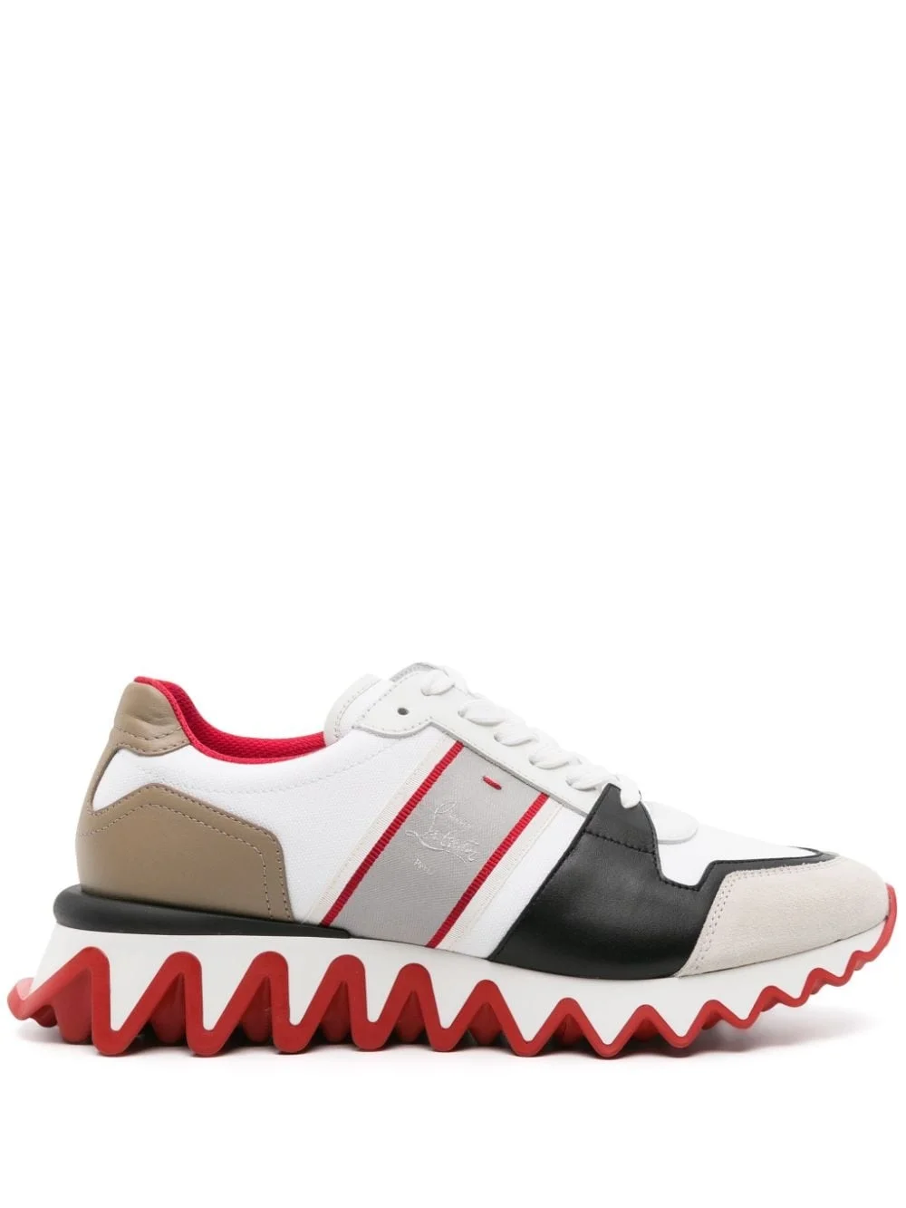 Loubishark lace-up sneakers - 1