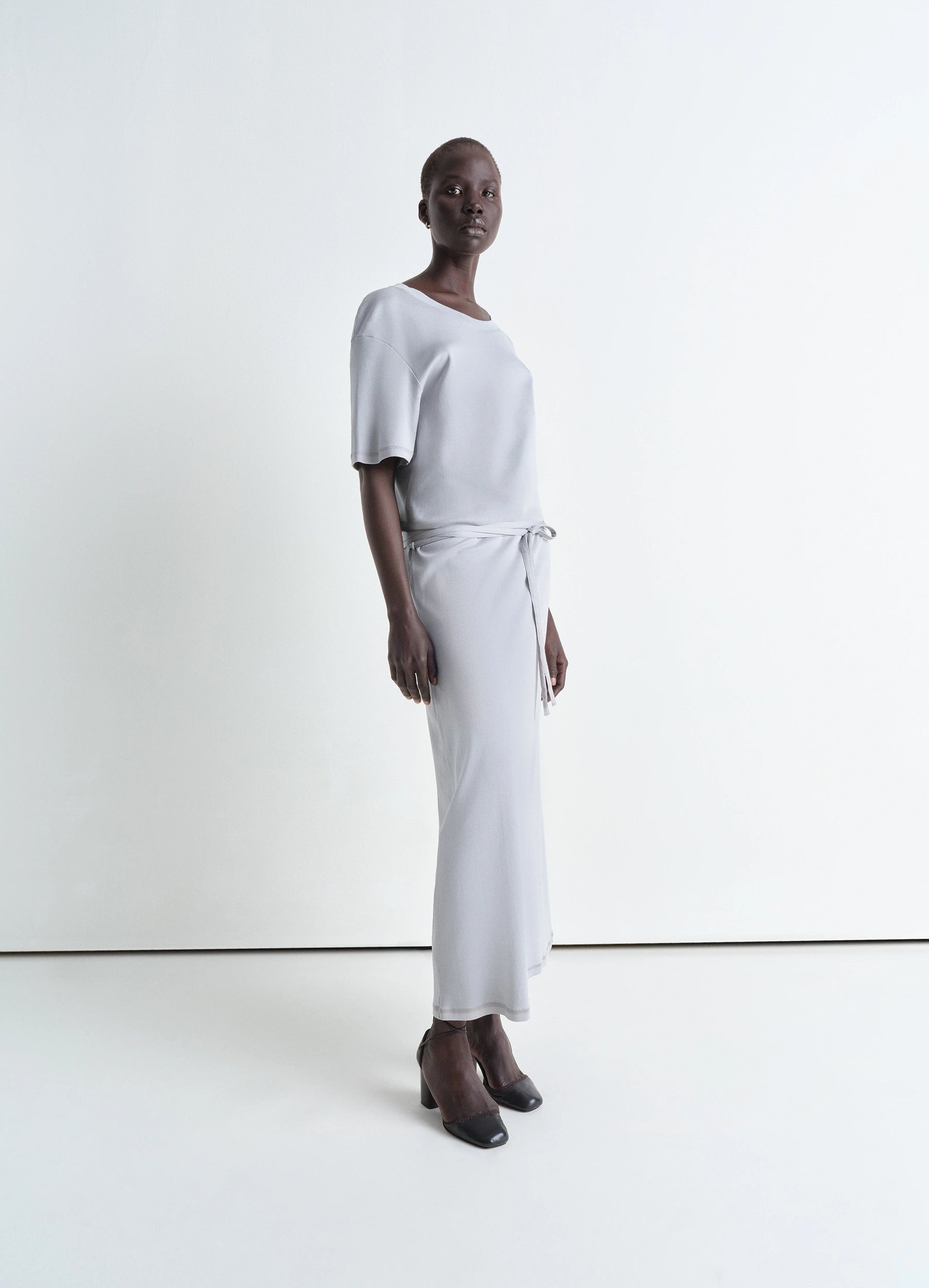 BELTED RIB T-SHIRT DRESS - 2