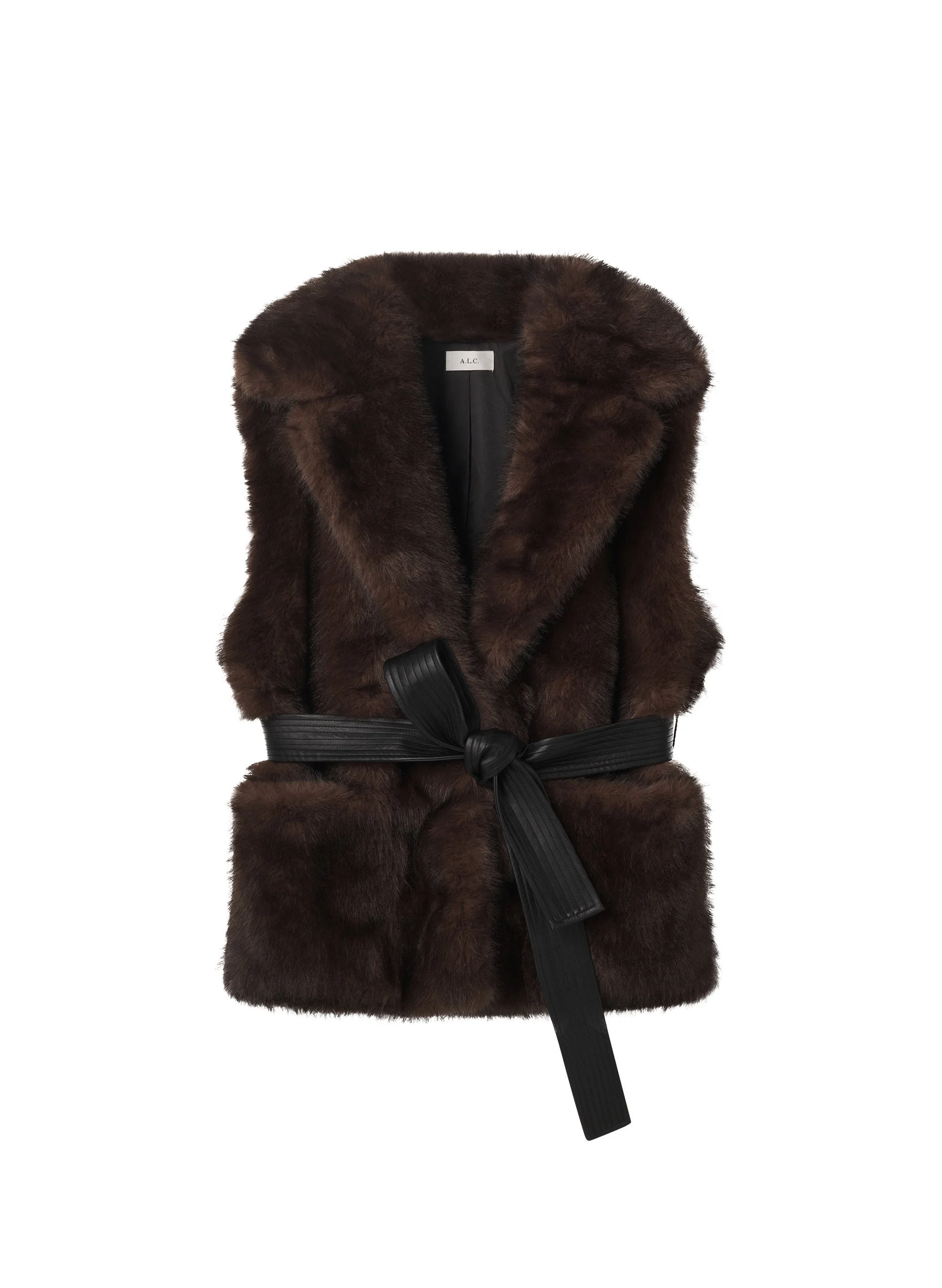 Devon Faux Fur Vest - 1