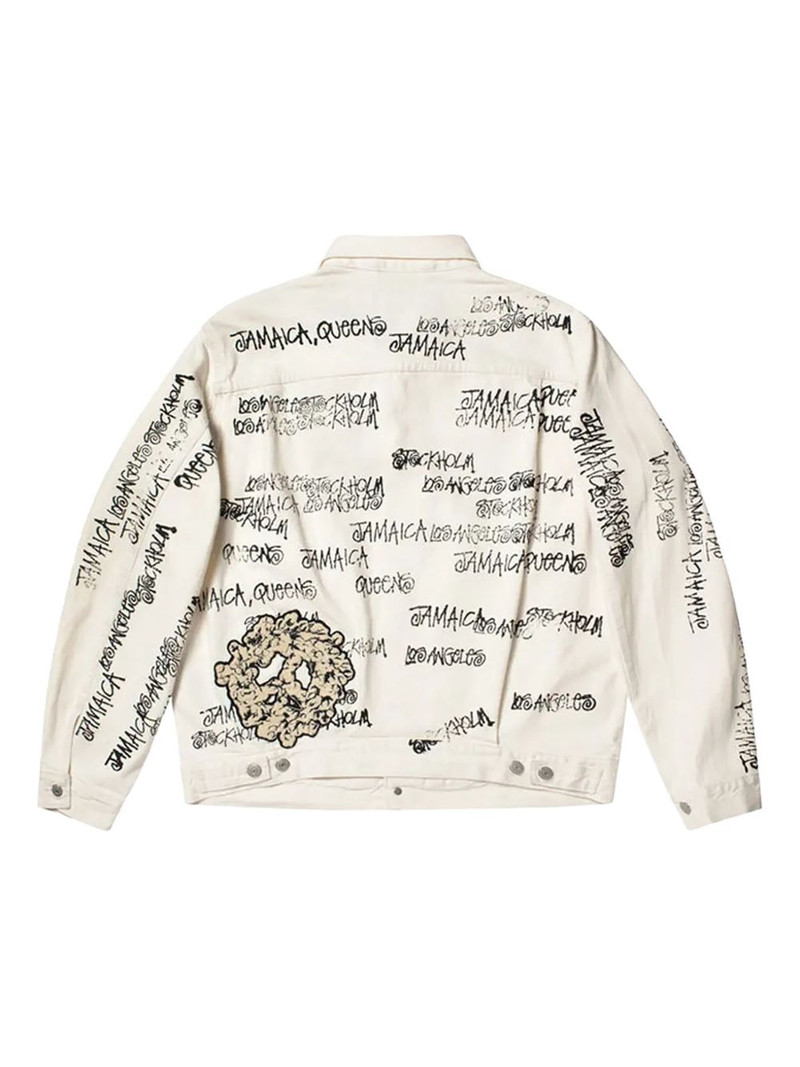 DENIM TEARS x Stussy x Our Legacy TTL denim jacket outlook