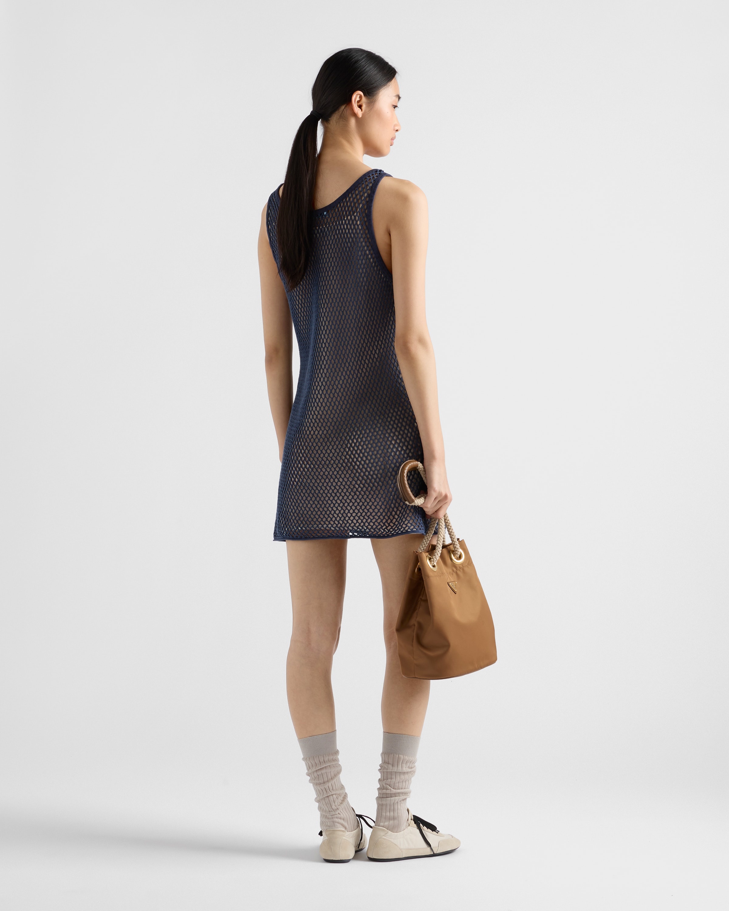 Cotton mesh dress - 5