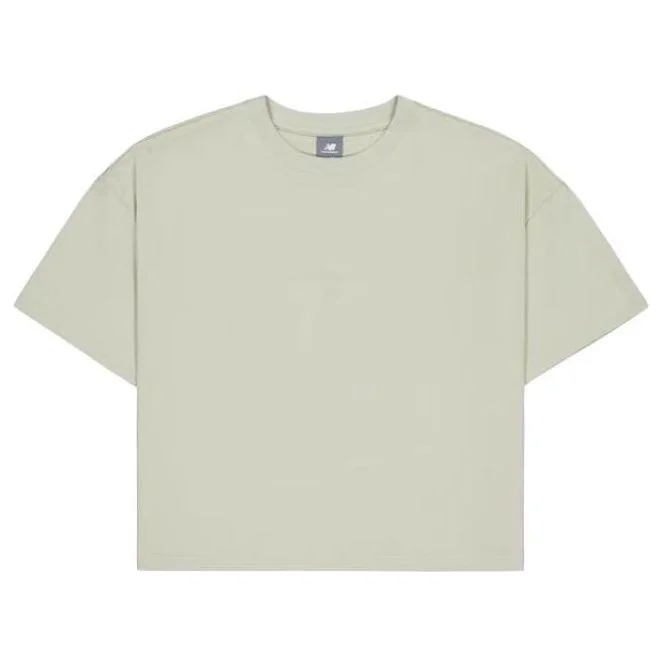 (WMNS) New Balance Cotton T-Shirt 'Grey' AWT31573-OVN - 1