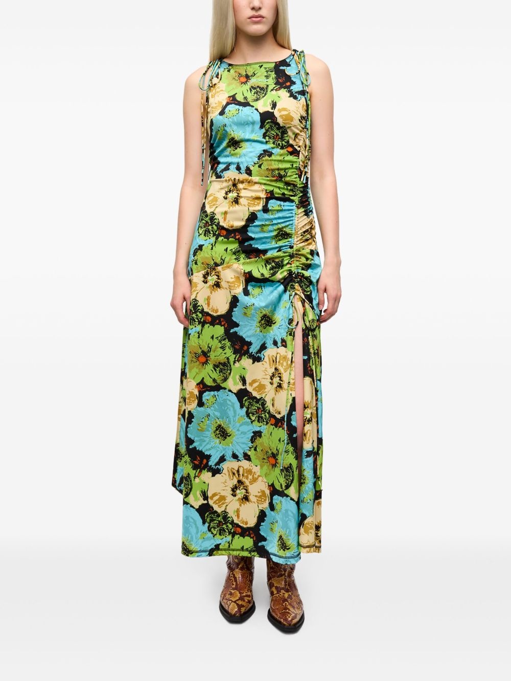 floral-print dress - 2