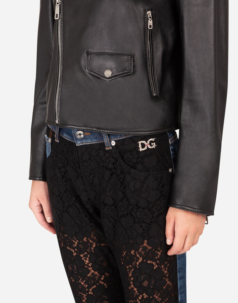 Leather biker jacket 5