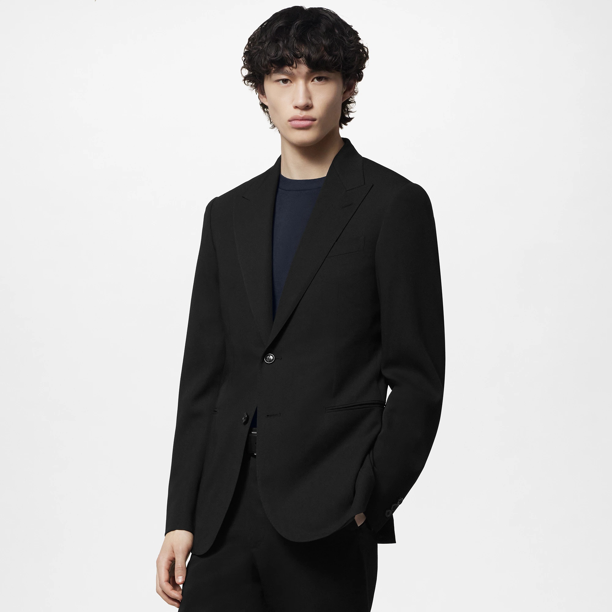 Single-Breasted Wool Blend Pont Neuf Suit - 9