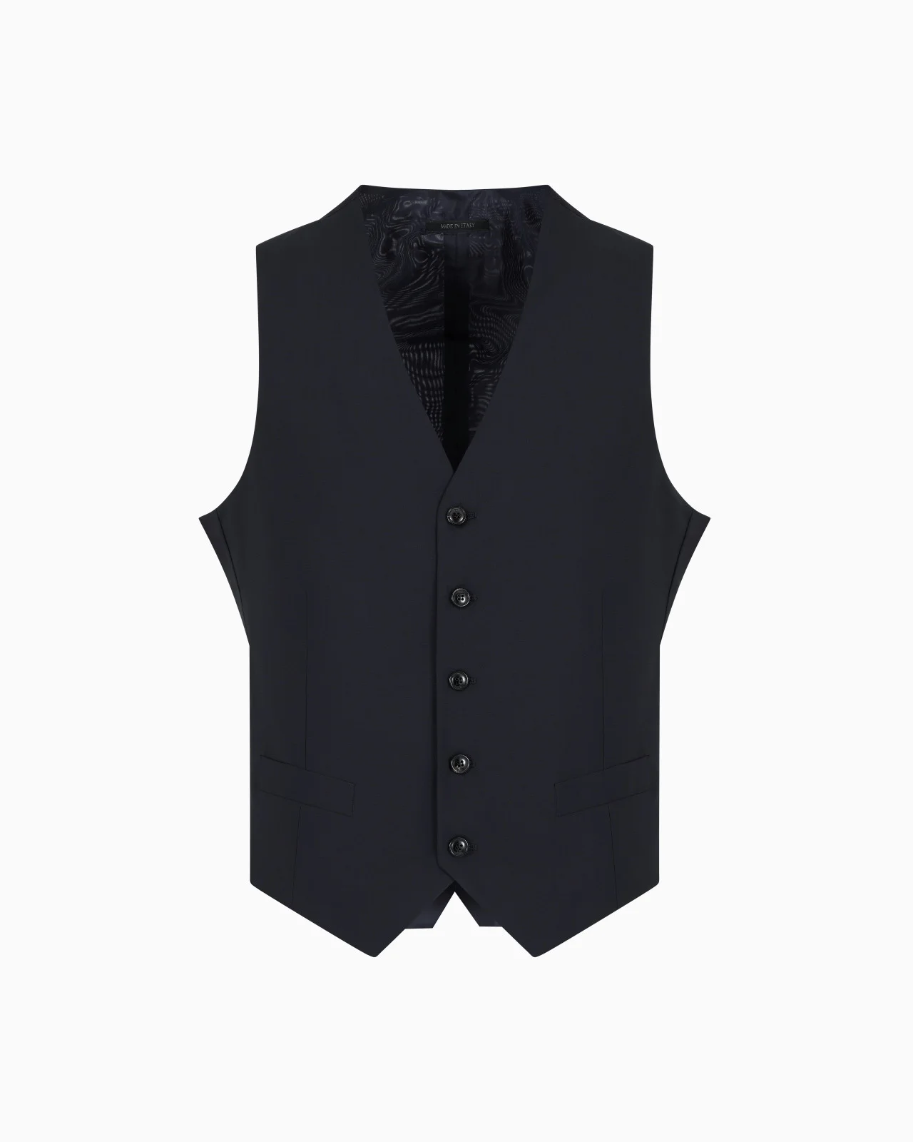 Single-breasted waistcoat in virgin wool - 1