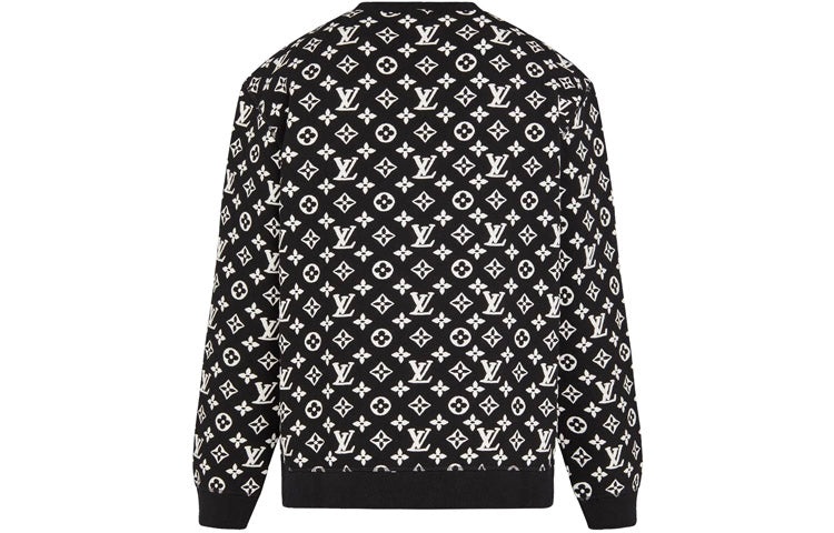 LOUIS VUITTON Jacquard Round Collar Male Black 1A7RRK - 2
