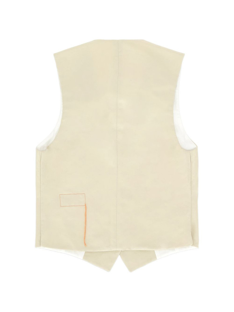 FORTELA Demi button satin waistcoat outlook