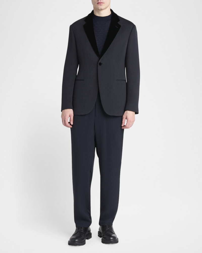 GIORGIO ARMANI Men's Velvet-Lapel Textured Dinner Jacket outlook