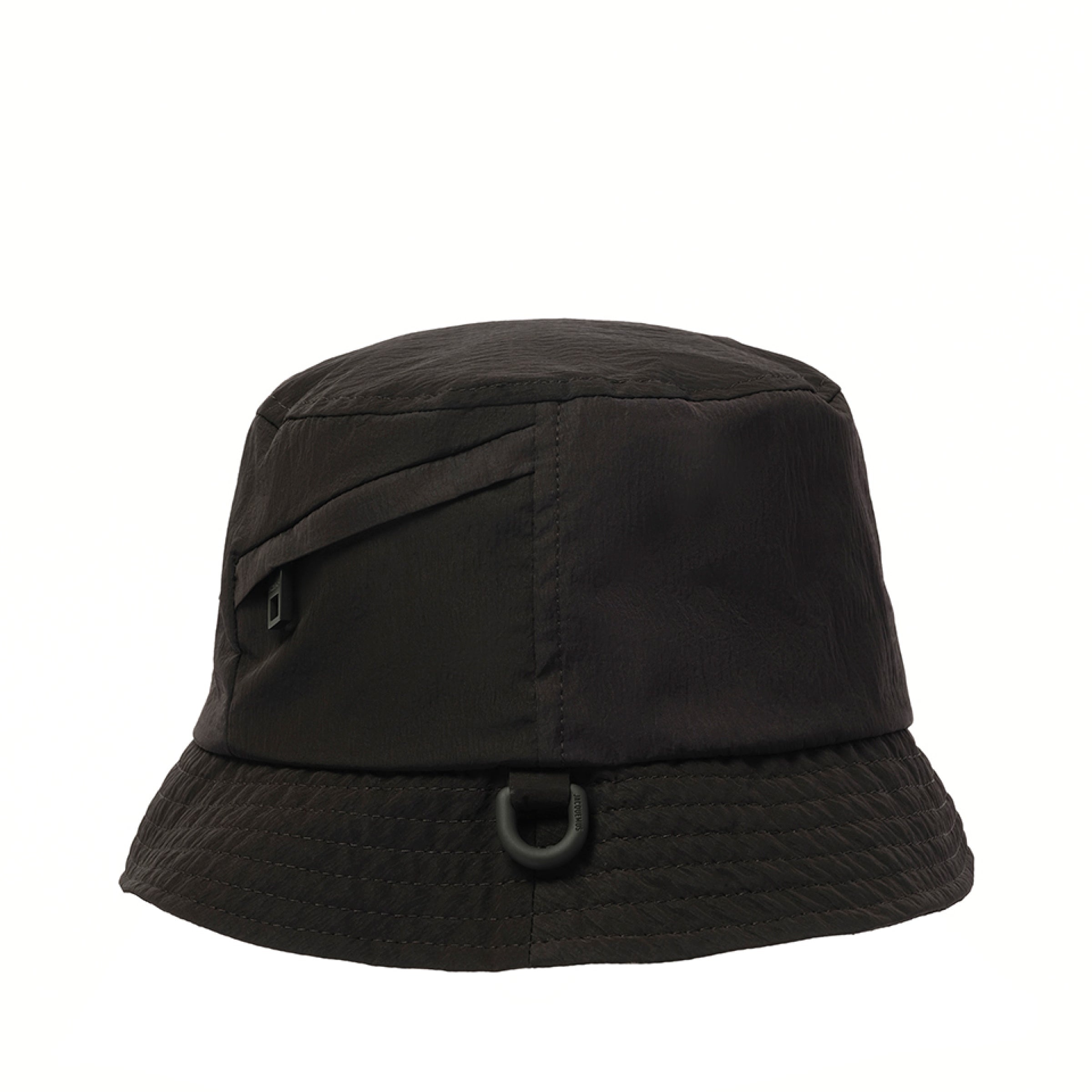 Le Bob Nylon Bucket Hat in Black - 2
