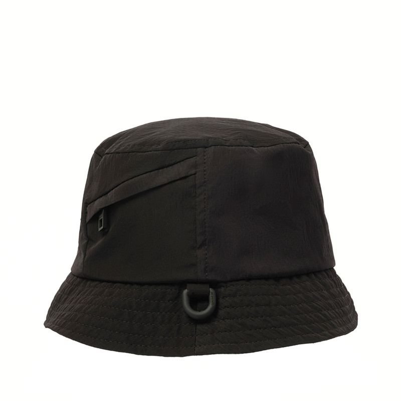 JACQUEMUS Le Bob Nylon Bucket Hat in Black outlook