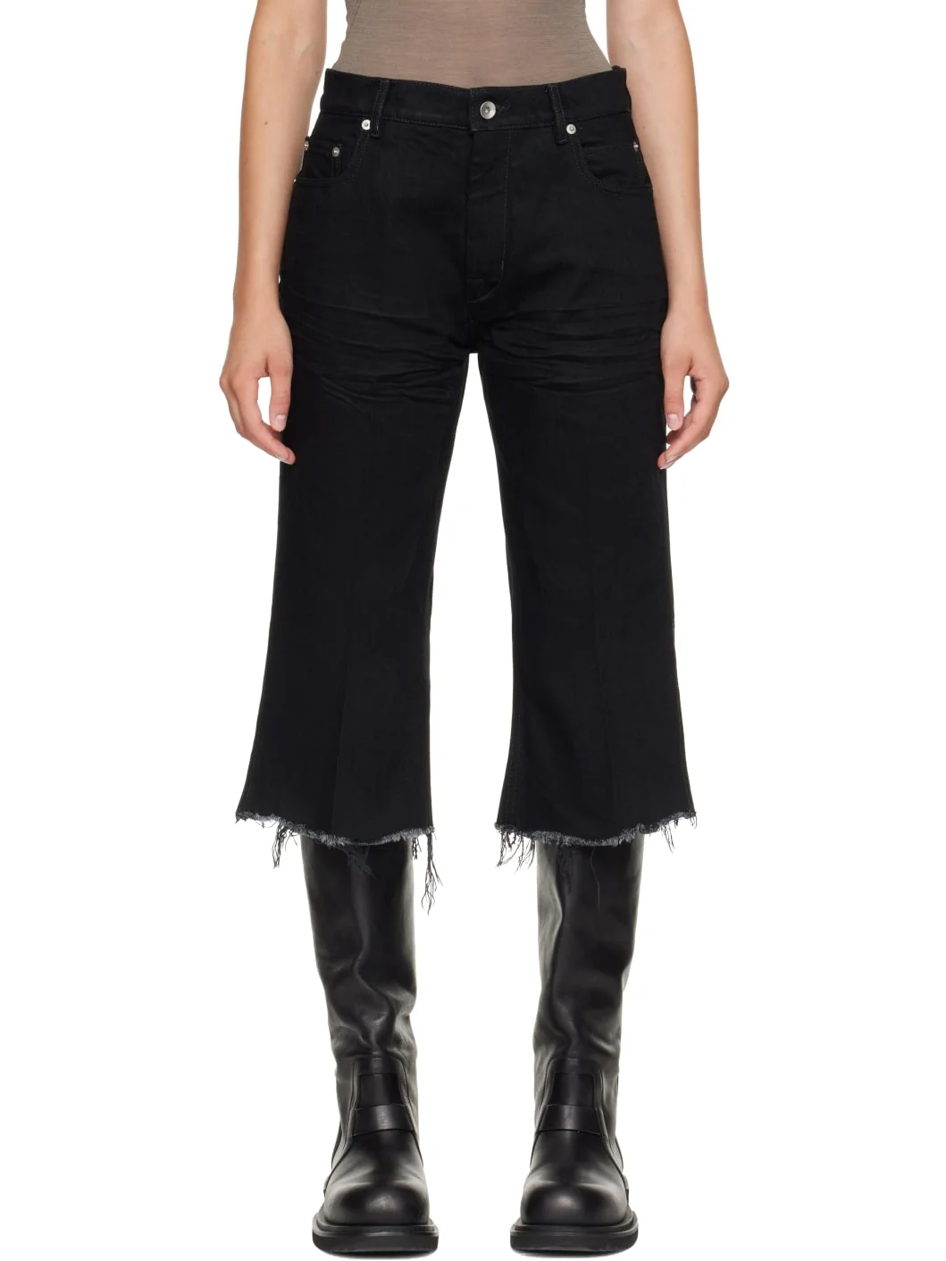 Black Tower Bolan Cutoff Shorts - 1
