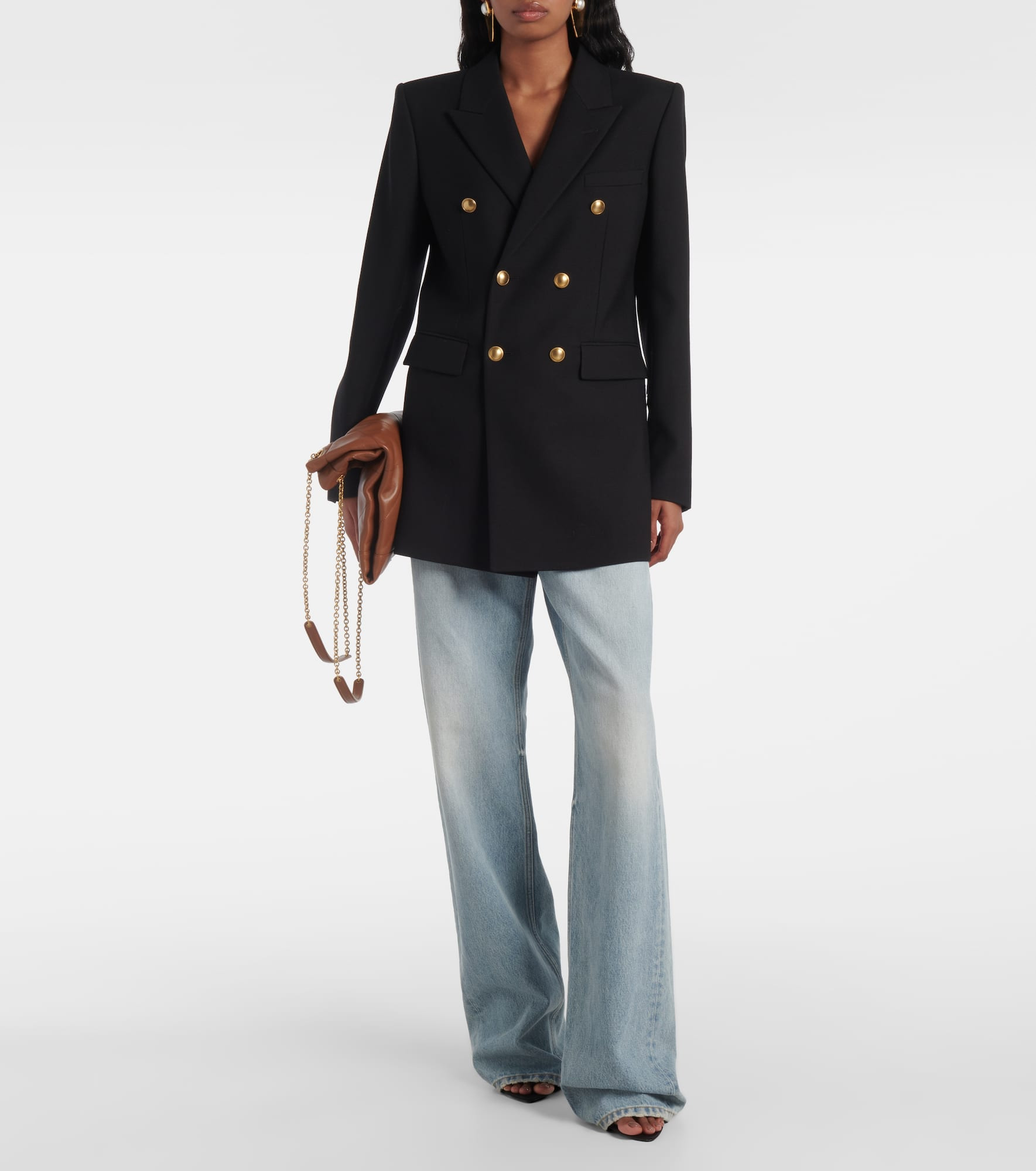 Wool gabardine blazer - 2