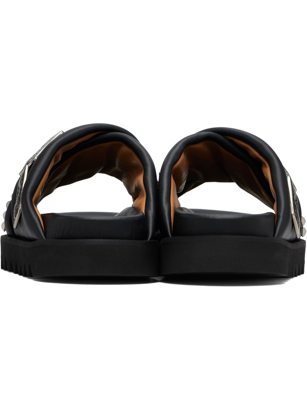 SSENSE Exclusive Black Leather Sandals - 2