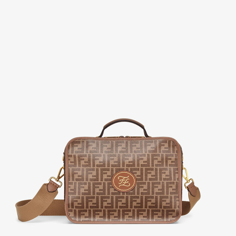 Large brown fabric bag 1