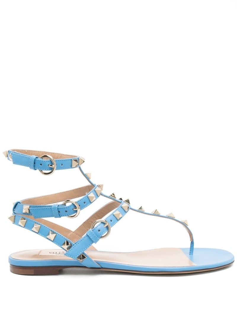 rockstud-embellished sandals - 1