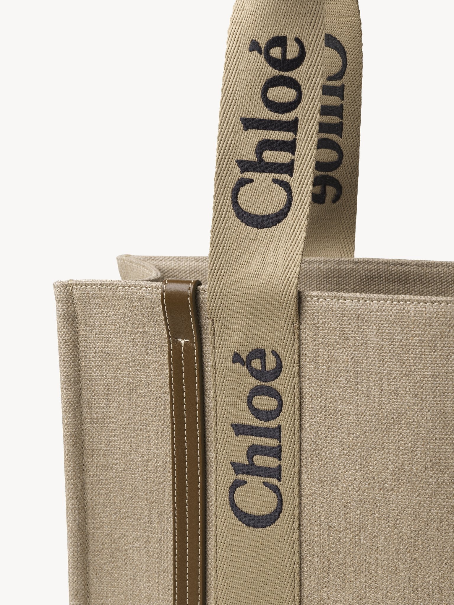 WOODY TOTE BAG IN LINEN - 6
