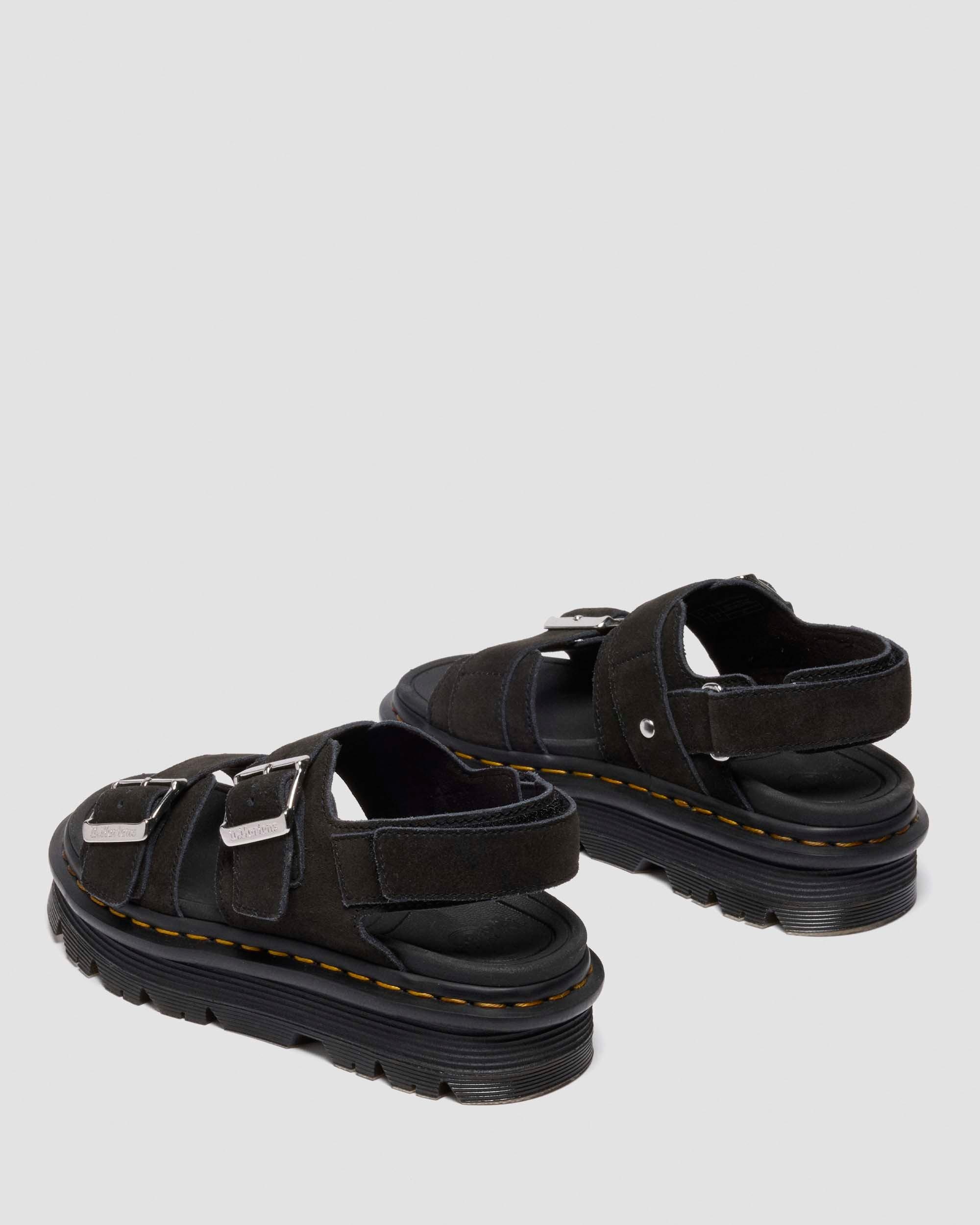 Zebzag Suede Sandals - 5