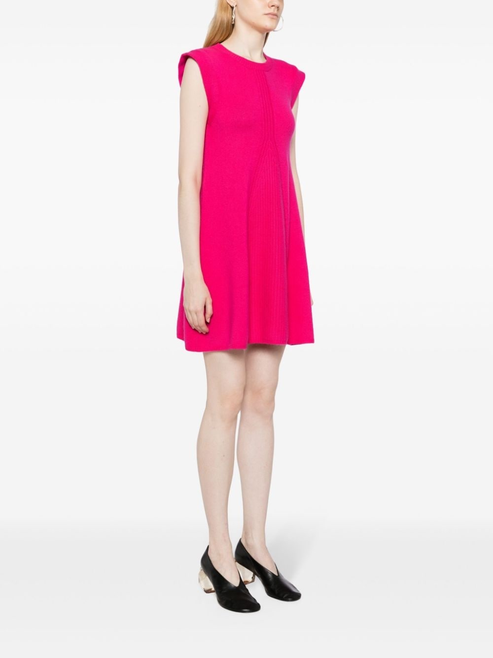 knitted cashmere minidress - 3