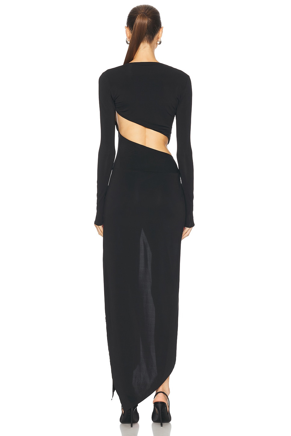 Asymmetrical Maxi Dress - 4