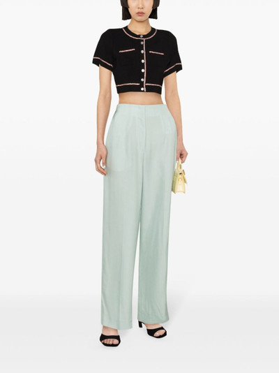 Sandro high-rise wide-leg trousers outlook