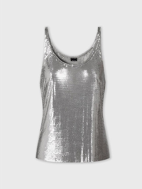 SILVER CHAINMAIL TOP - 1