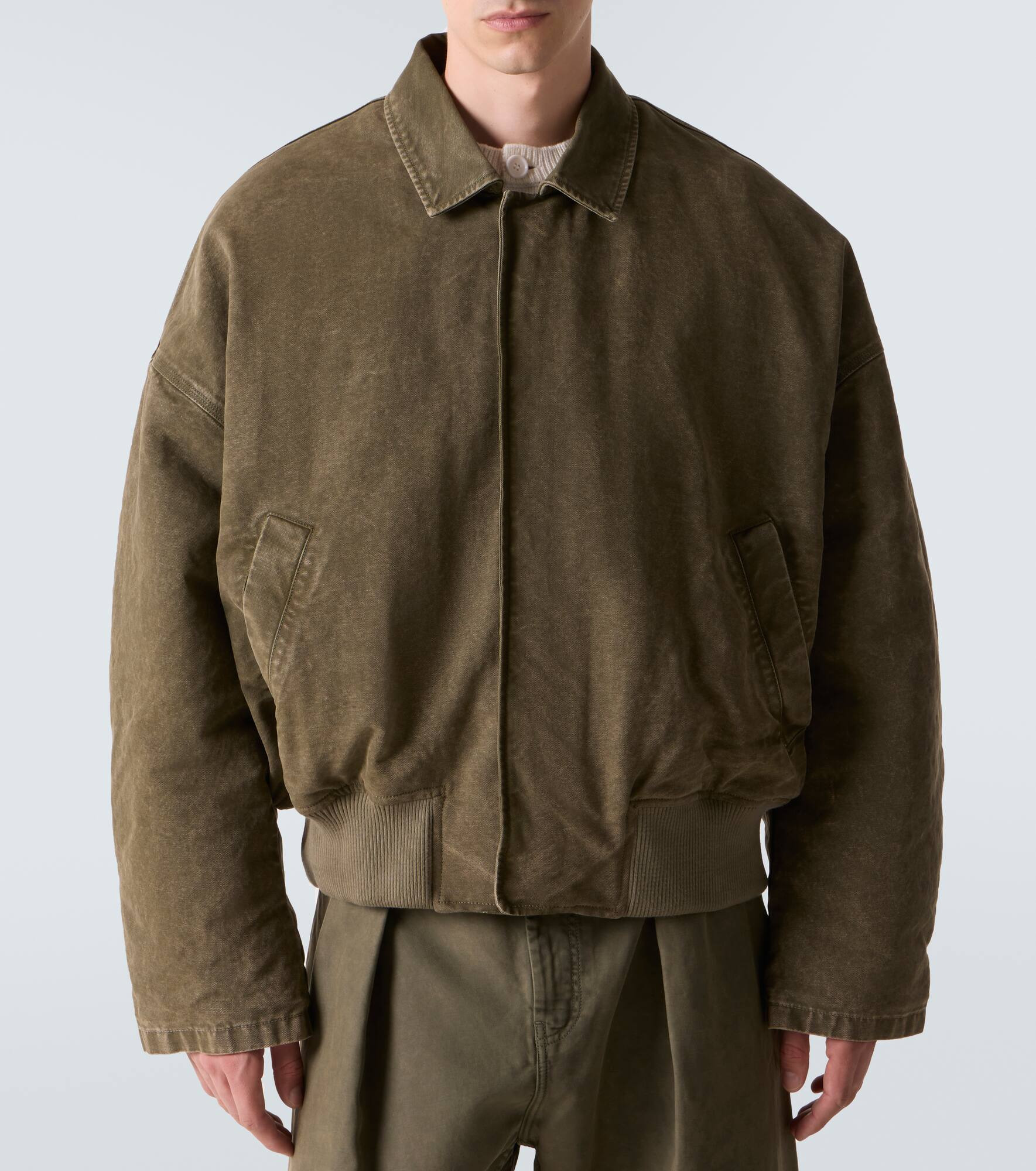 Cotton bomber jacket - 3
